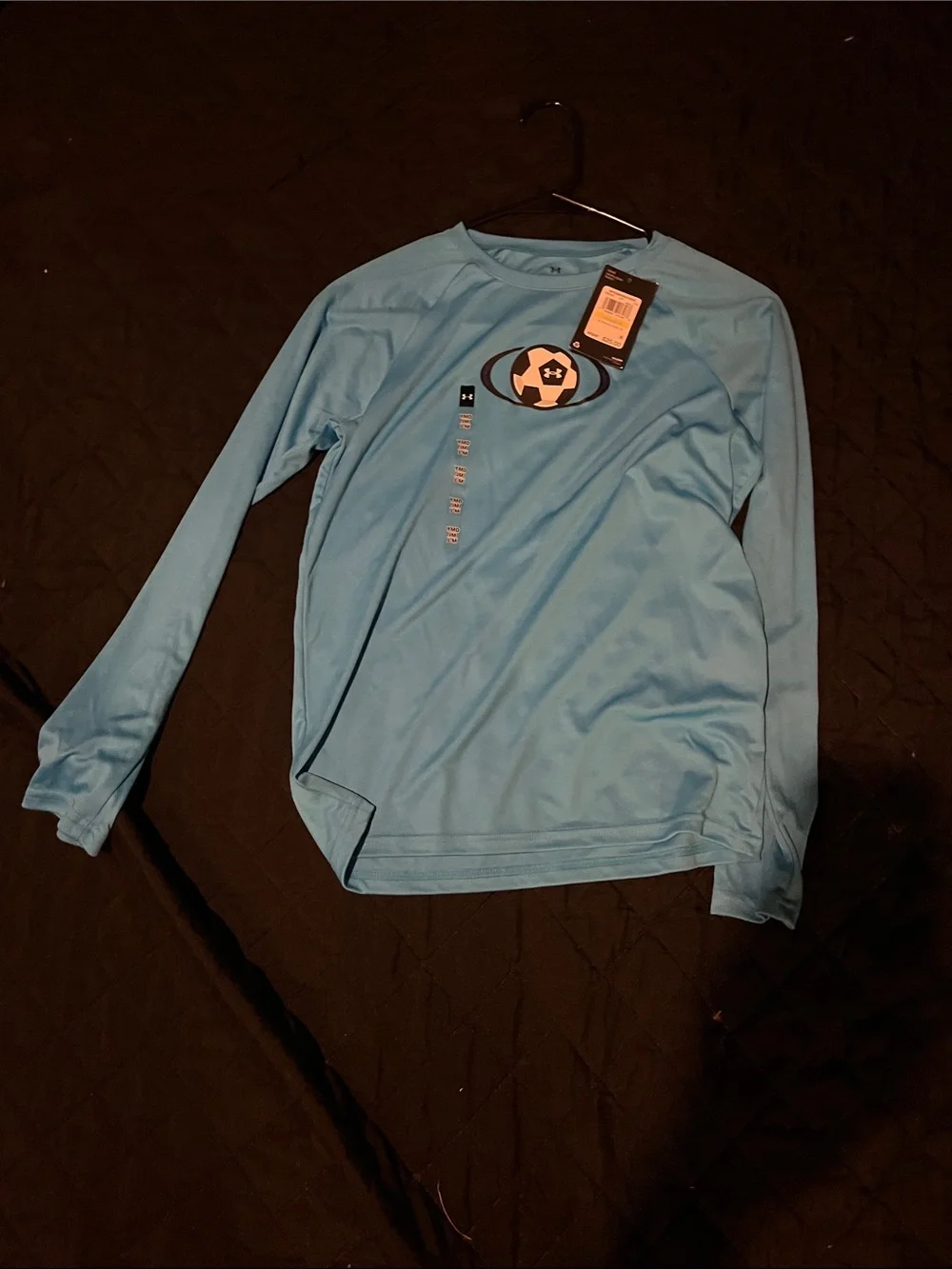 Under Armour Light Blue Long-Sleeve Performance Tee